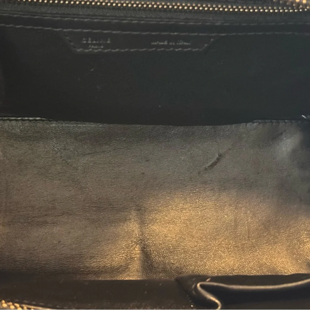 AUTHENTIC CELINE MICRO Black Bag - Picture 9 of 14